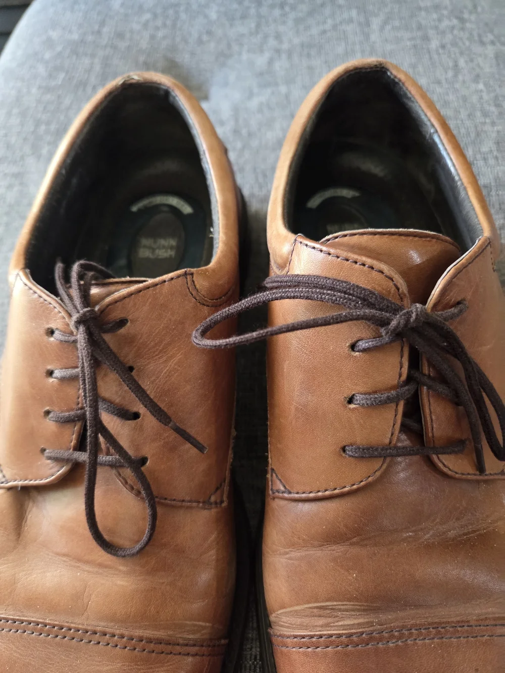 NUNN BUSH Mens Maxwell Dress Cap Toe Oxford Brown/Tan Shoes Size 10M